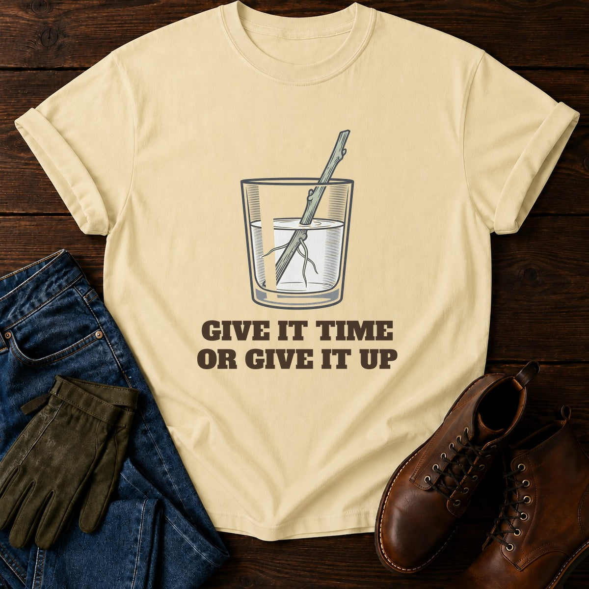 Give It Time T-Shirt — Butter
