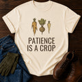 Patience Is A Crop T-Shirt — Ivory
