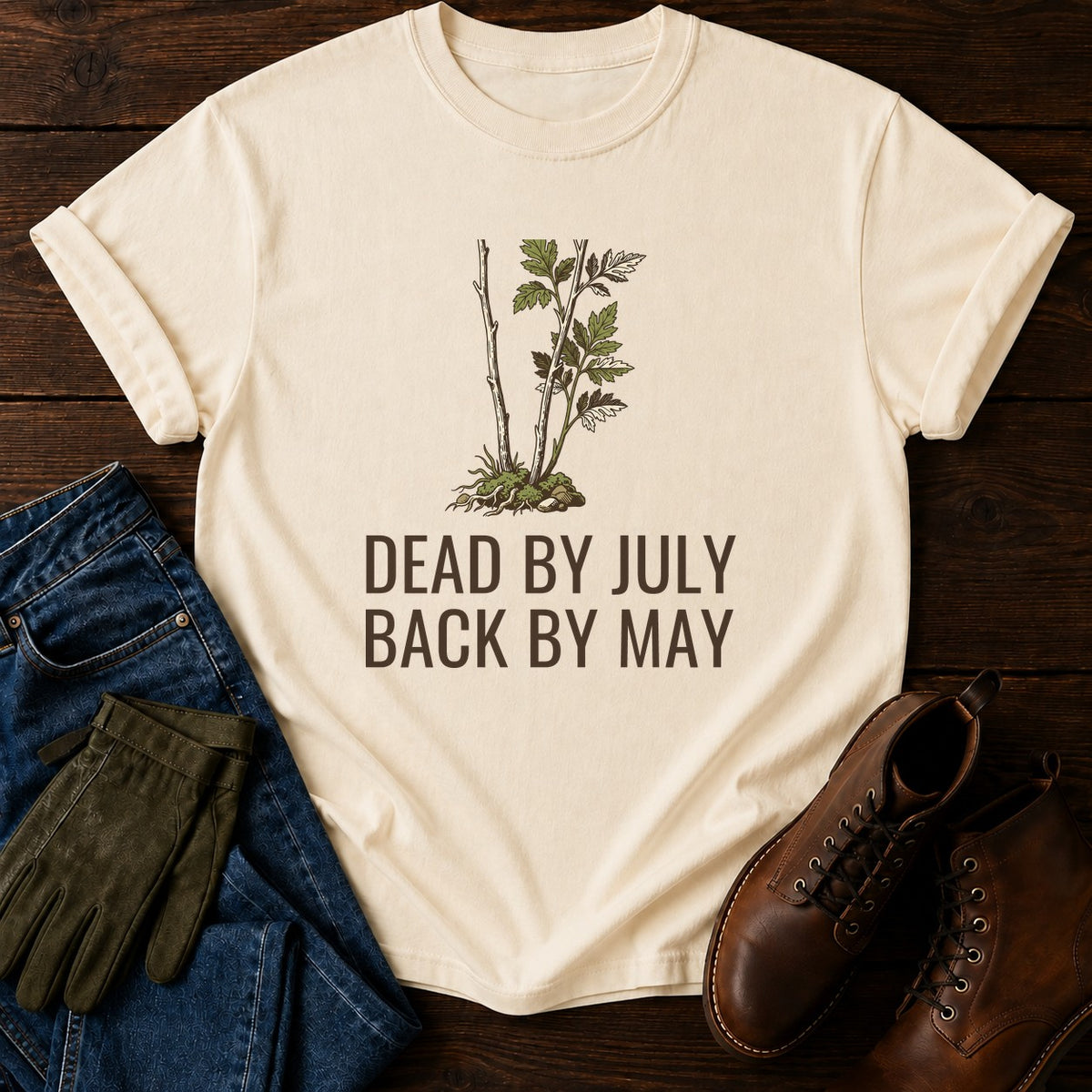 Back By May T-Shirt — Ivory