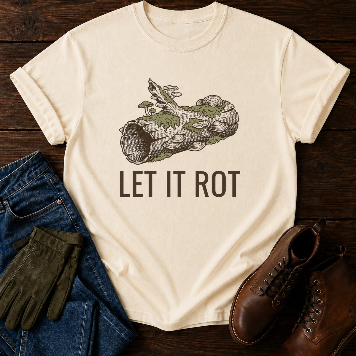 Let It Rot T-Shirt — Ivory