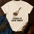 Turn It And Wait T-Shirt — Ivory