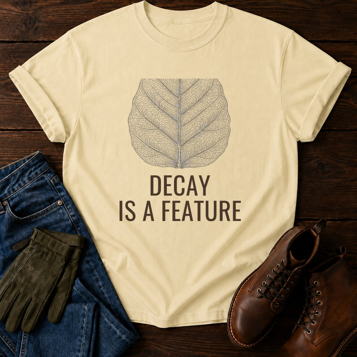 Decay Is A Feature T-Shirt — Butter
