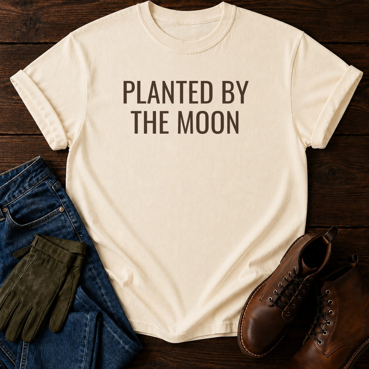Planted By The Moon T-Shirt — Ivory