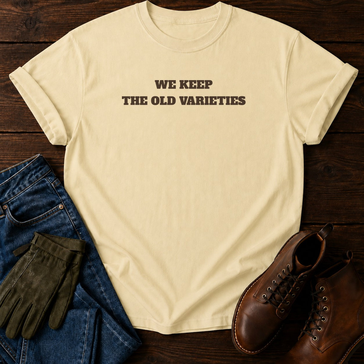The Old Varieties T-Shirt — Butter