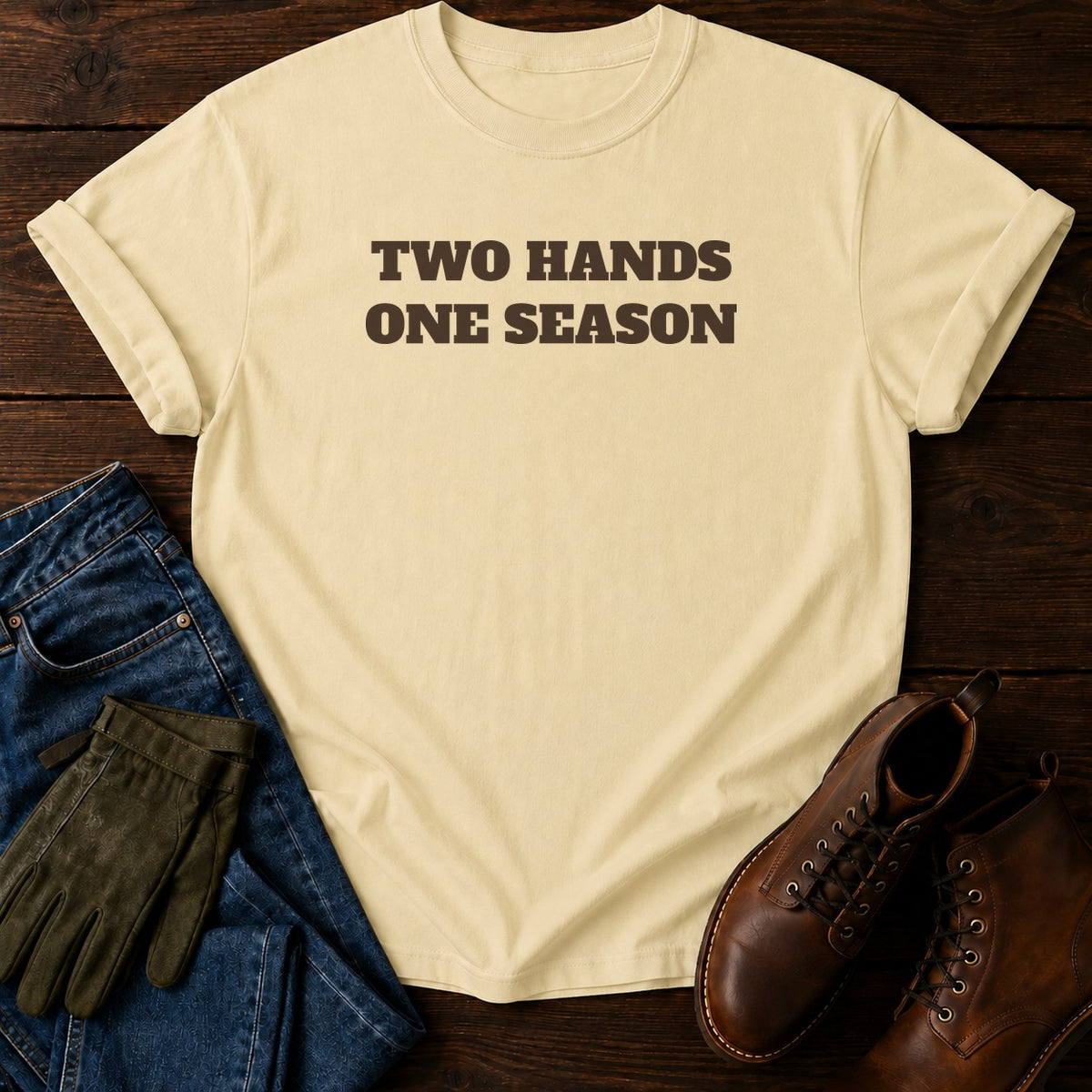 Two Hands One Season T-Shirt — Butter