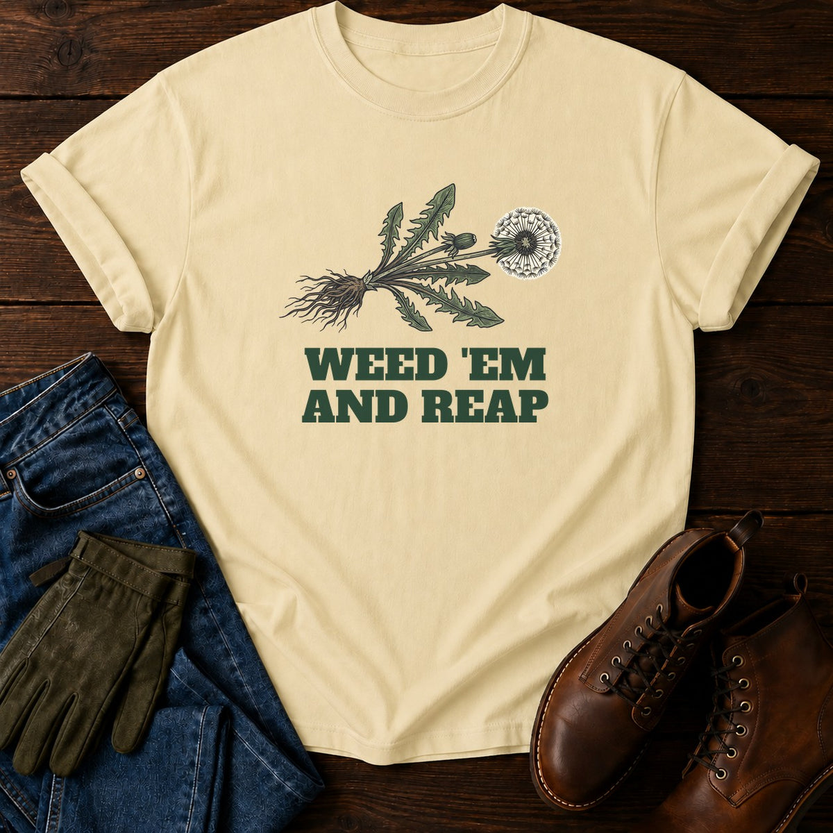 Weed Em And Reap T-Shirt — Butter