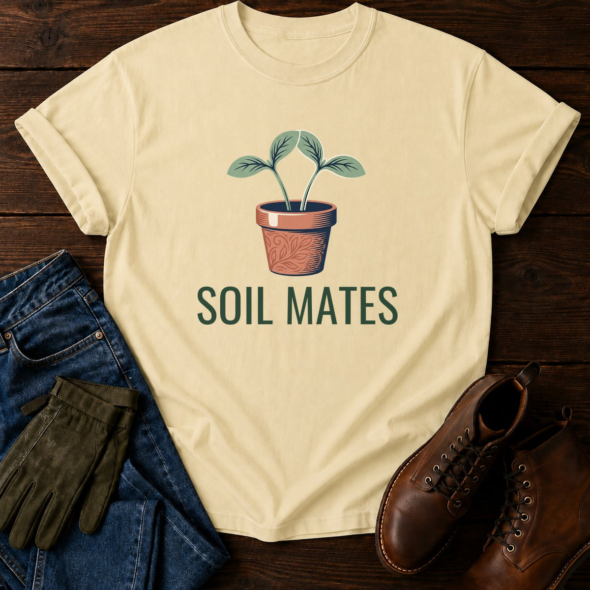 Soil Mates T-Shirt — Butter