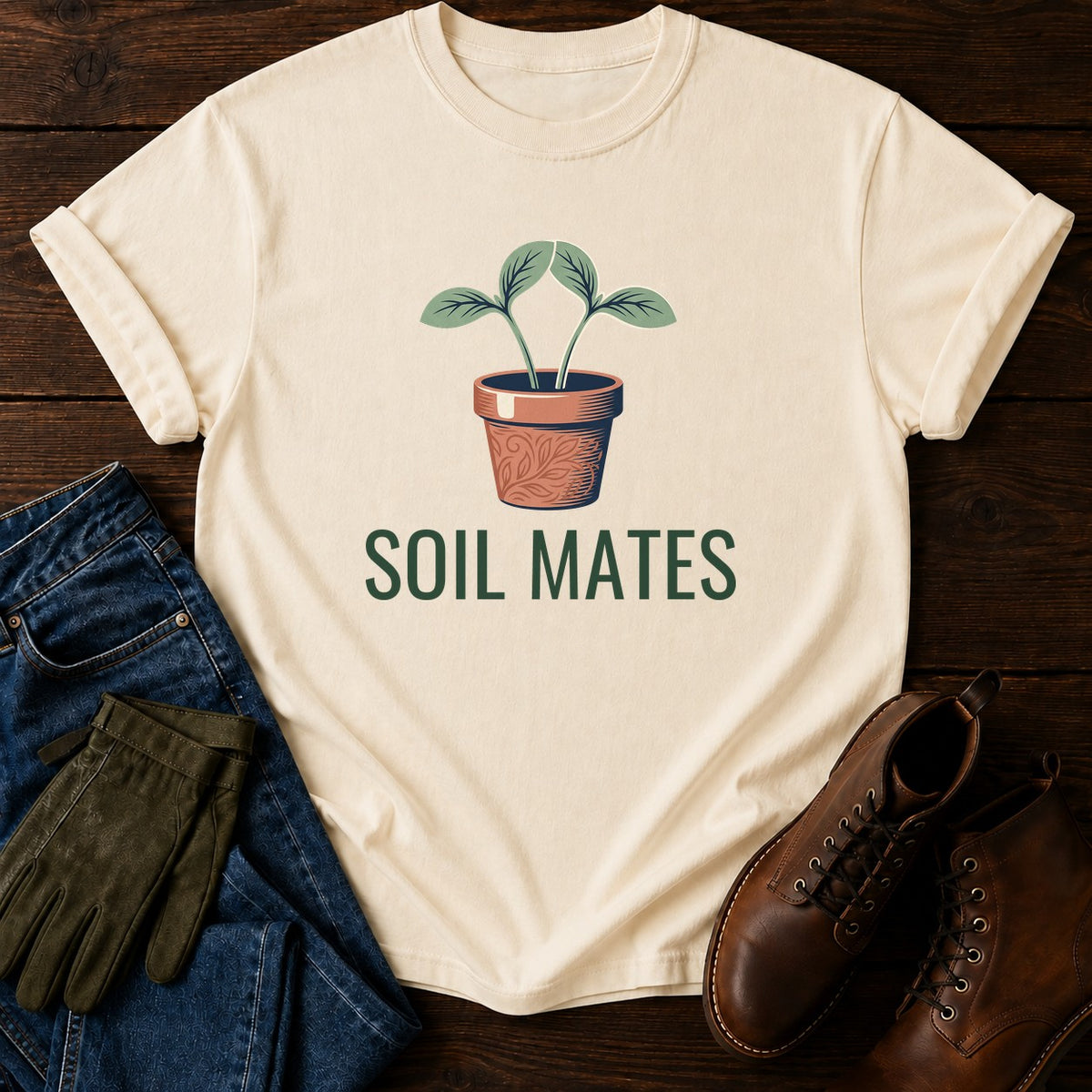 Soil Mates T-Shirt — Ivory