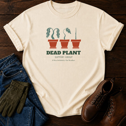 Dead Plant Support Group T-Shirt — Ivory