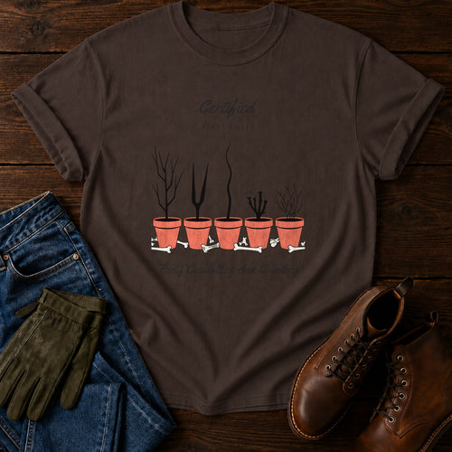 Certified Plant Killer T-Shirt — Espresso