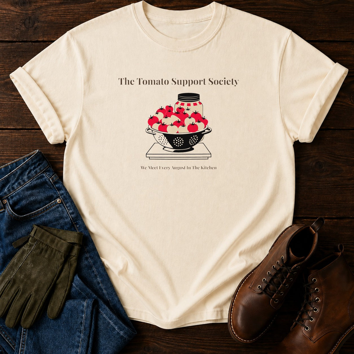 The Tomato Support Society T-Shirt — Ivory