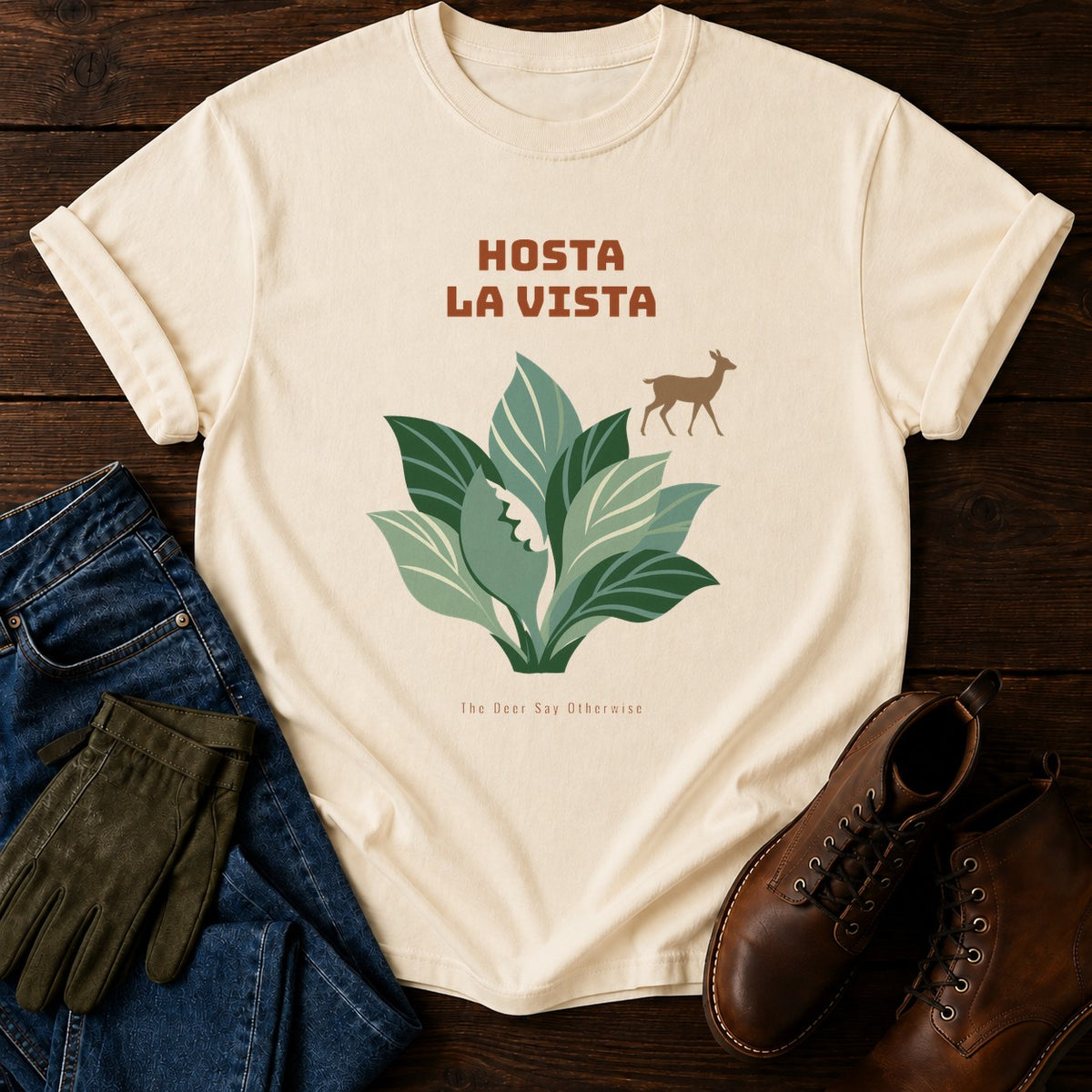 Hosta La Vista T-Shirt — Ivory