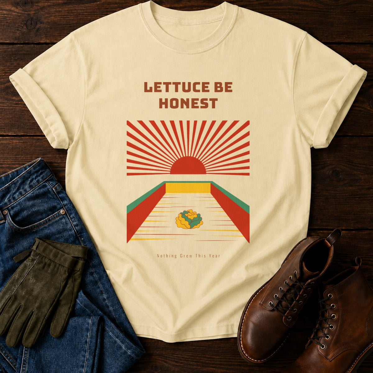 Lettuce Be Honest T-Shirt — Butter
