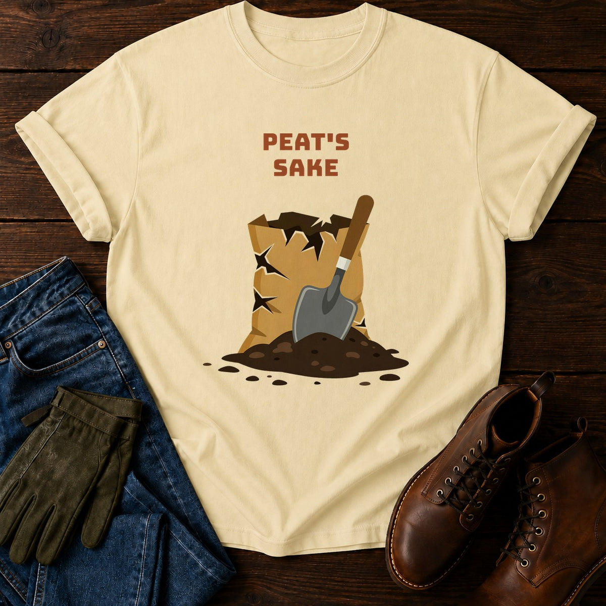 Peat's Sake T-Shirt — Butter