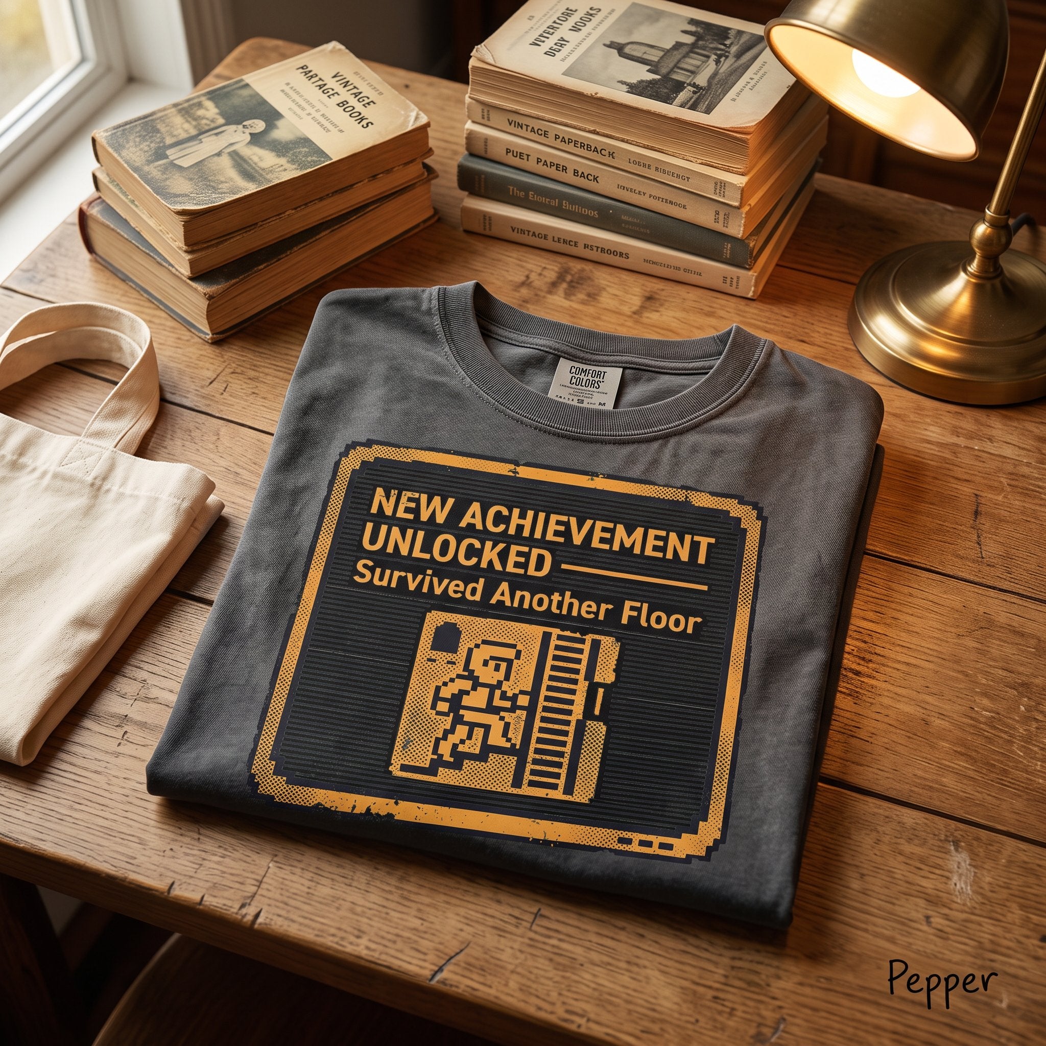 New Achievement Unlocked Shirt, Litrpg Dungeon Crawler Tee, Comfort Colors® Gamer Shirt, Funny Fantasy Book Lover Gift, Achievement Tee