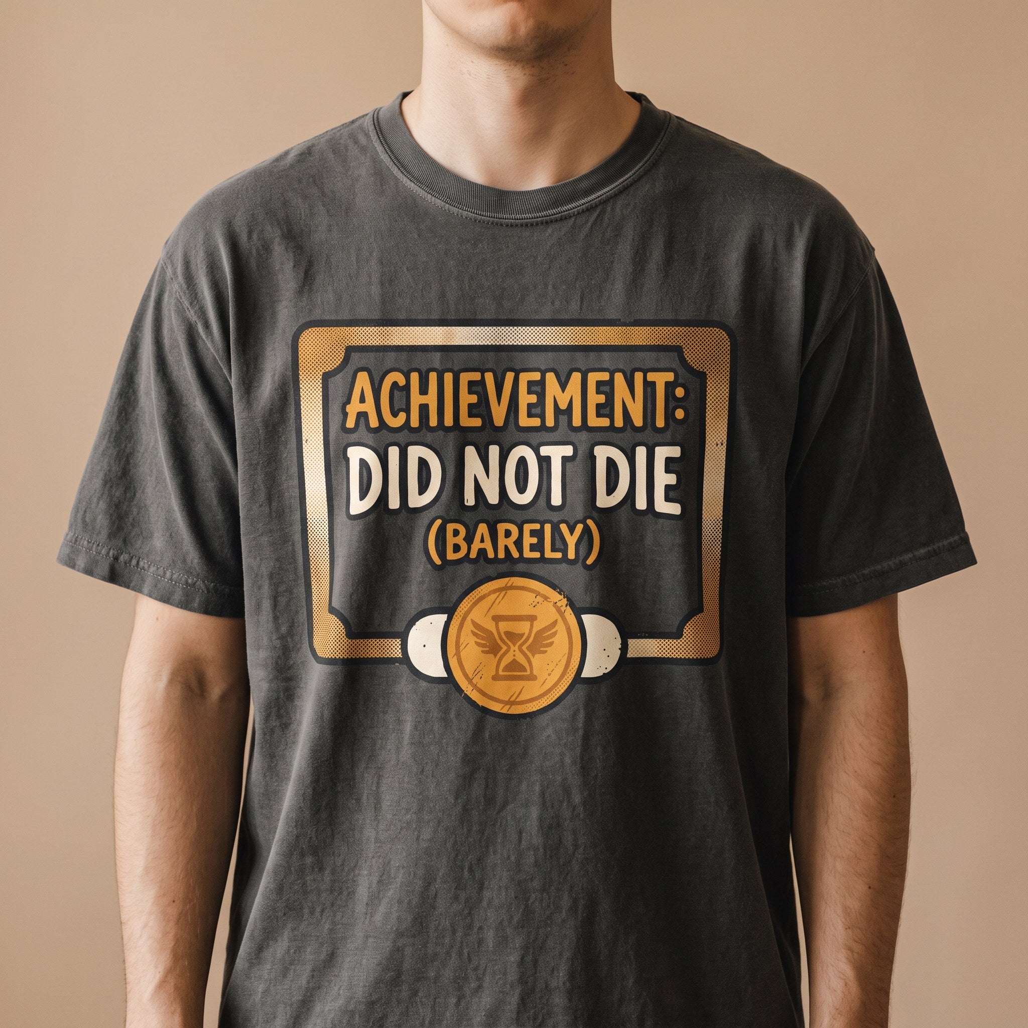 Achievement: Did not Die (barely) Shirt, New Achievement Tee Comfort Colors® Tee, Dungeon Crawler Tee, Dungeon Crawler Carl, Litrpg